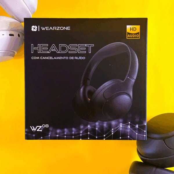 Headset wz08 cancelamento de ruído profundo | 60 horas de bateria